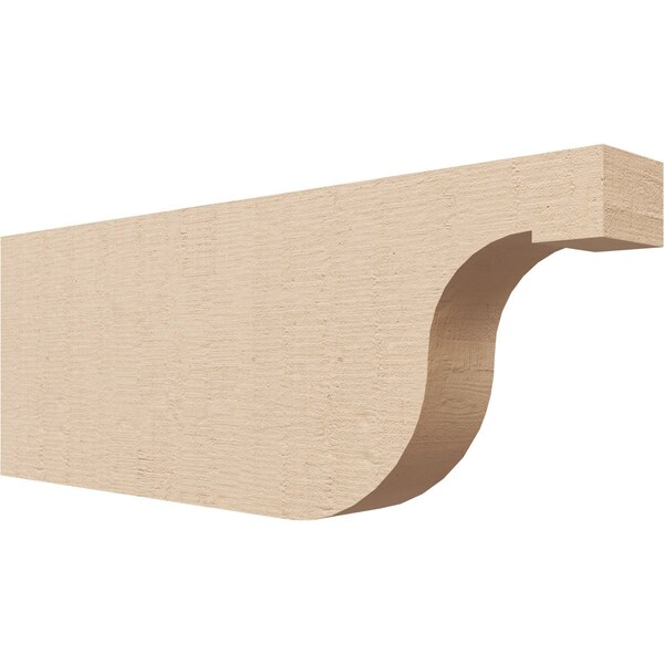Ekena Millwork 2in. W x 6in. H x 16in. L Del Monte Woodgrain TimberThane Rafter Tail, Primed Tan RFTUR02X06X16DELRCPR - main